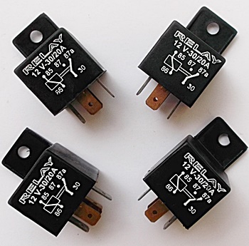 30A Power Relay PCB Mount 5 Pins Normally Open Type DC 5V 24V, 12V 6V